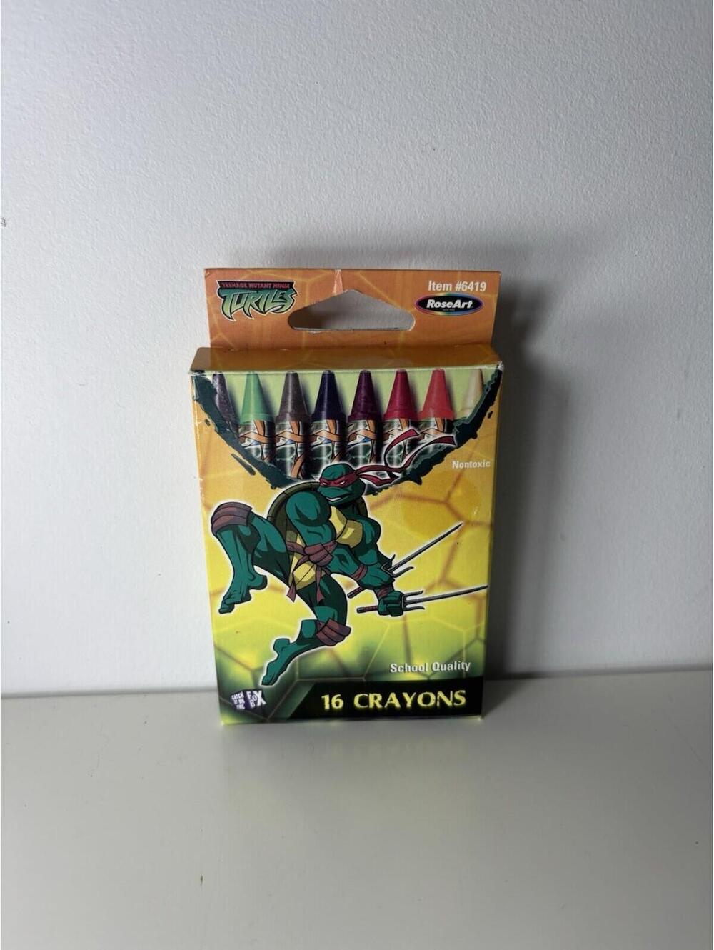 Vintage Roseart Crayons 2003 x TMNT  Read